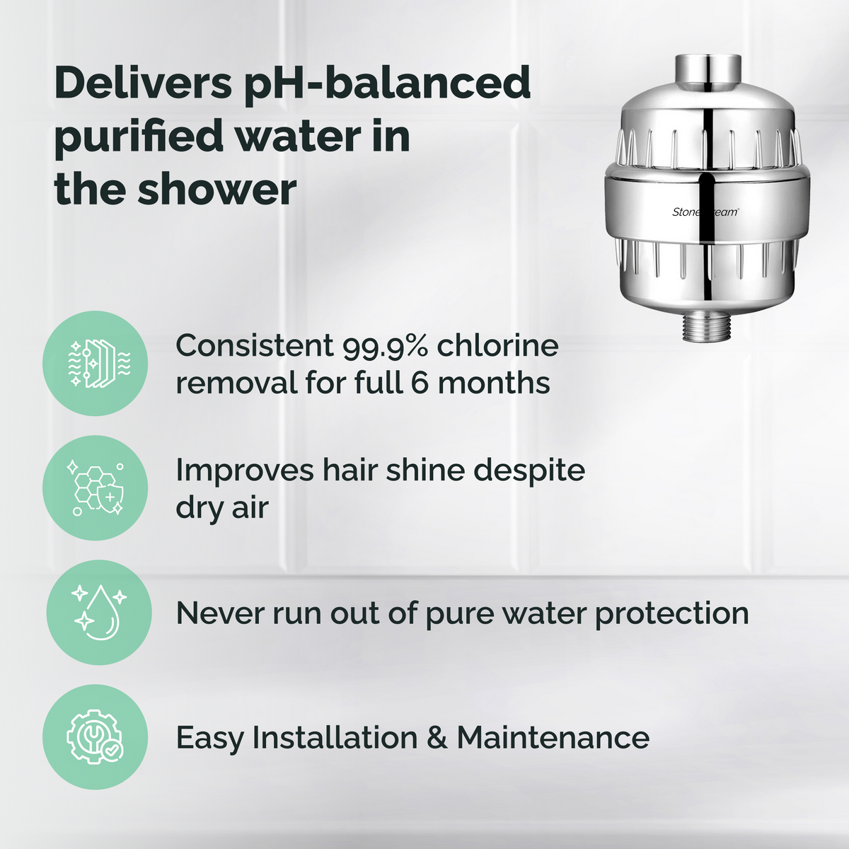 Hard Water shower filter